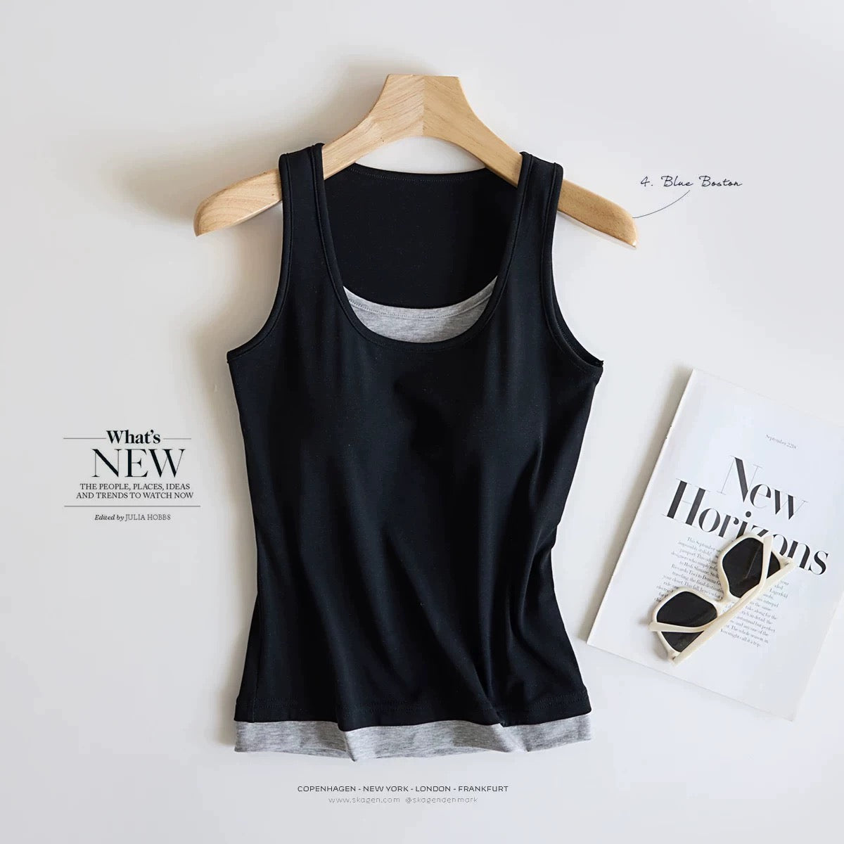 Rio Built-In Bra Tank Top